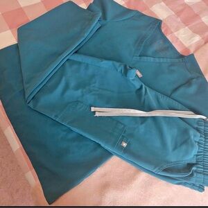 Figs scrubs set- Caribbean blue